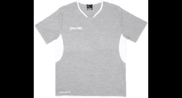 Spalding Shooting Shirt Kinderen - Grijs Gemeleerd / Wit | Maat: 128