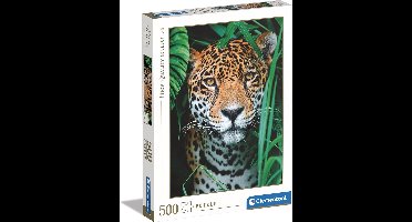 Clementoni - Puzzel - 500 Stukjes - Jaguar in de Jungle - Puzzel Voor Volwassenen - High Quality Collection