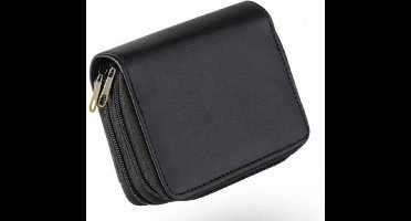 FEDEC - Safe Wallet Portemonnee - RFID blocking - Pashouder - Zwart - 24 pasjes