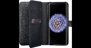 Pierre Cardin Zwart hoesje Galaxy S9 - Book Case - Stijlvol - Leer - Luxe cover
