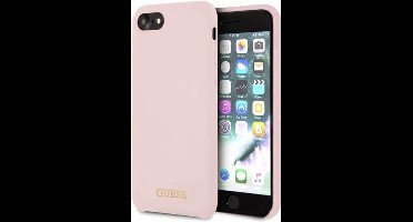 Roze hoesje van Guess - Backcover - Soft Touch - iPhone 7-8 - Guess Collection