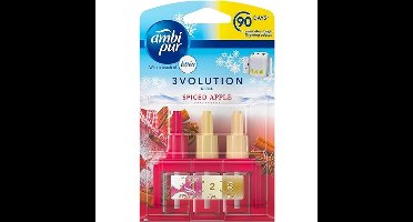 Ambi Pur 3volution – Electric Refill Spiced Apple - 6 stuks