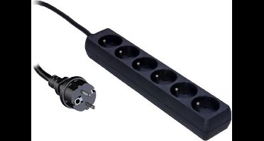 Stekkerblok met 6 stopcontacten 3G1.5 / 1,5 meter