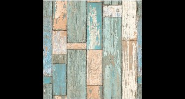 Dutch Wallcoverings vliesbehang sloophout - blauw