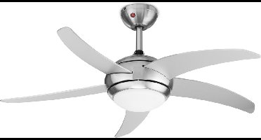 Plafondventilator Tristar VE-5815 - Ultra Strong - Ceiling Fan met Timerfunctie en Afstandsbediening - 3 Instelbare Standen - Ø 112 cm - RVS