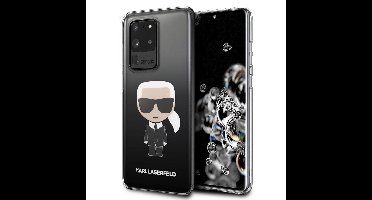 Zwart hoesje van Karl Lagerfeld - Backcover - Samsung Galaxy S20 Ultra - KLHCS69TRDFKBK