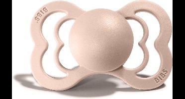BIBS fopspeen Supreme natuurrubber|Blush|Maat 2|6-18 maanden