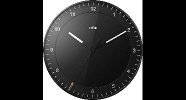 Braun BC17B - Wandklok - Analoog - Kunststof - Zwart