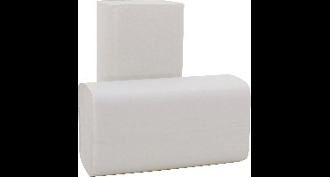 Voordeelverpakking | 2 dozen | Z-vouwhanddoekjes 2- laags recycled tissue 3800 stuks |