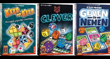 Dobbelpakket - Geven en Nemen + Clever + Keer op Keer - 999 Games