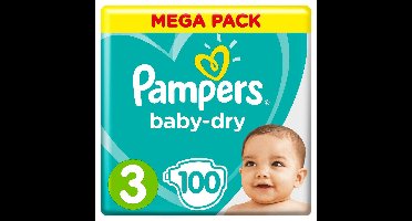 Pampers Baby-Dry Luiers - Maat 3 - 100 stuks