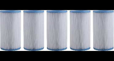 Five pack Bestway Filter Cartridge Zwembadfilter Type III - 58012 / Ook als 29000 Intex type A filter geschikt.