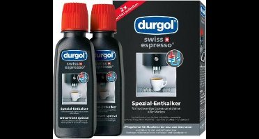 Durgol ontkalkingsmiddel 2x125ml ontkalker voor espresso en koffie machines koffiezetapparaat anti kalk