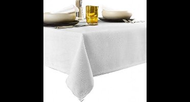 De Witte Lietaer Tafellaken Gibson - Polyester - 145x220 cm - Wit