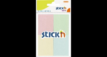 Stick'n kleine sticky notes - 38x50mm - 4 pastel kleuren - 50 memoblaadjes