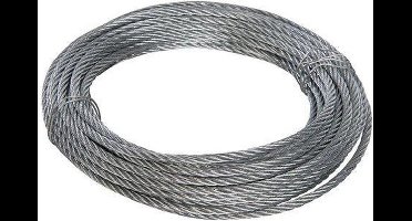 3mm Staalkabel / Staaldraad - RVS A4 - 7x7 - 10 meter