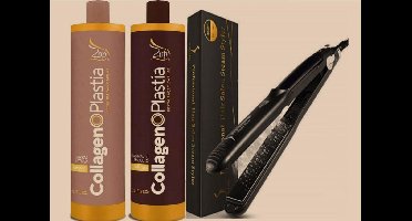 Kit Collageno Plastia Zap Professional keratine en haar verzorging + Stoom Stijltang 235ºC nu met GRATIS Accessoires
