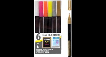 Soho Raam Krijtmarkers Gekleurd Junior 1,5 Mm 6 Stuks