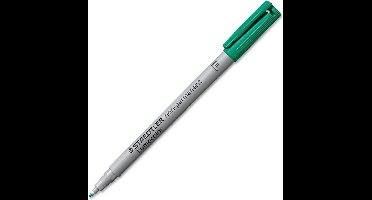 Viltstift staedtler ohp lumo f 316 non perm groen - 10 stuks