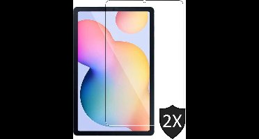 Screenprotector geschikt voor Samsung Tab S6 Lite - Glas Screen Protector - 2 Stuks