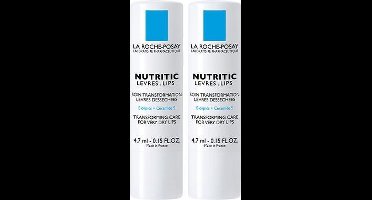 La Roche-Posay Nutritic Lippenstick - Lippenbalsem - (zeer) droge lippen - 2x4,7ml