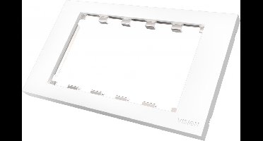 VISION Techconnect Modular AV Faceplate - LIFETIME WARRANTY - Double-Gang UK surround - frame which accommodates 5 modul