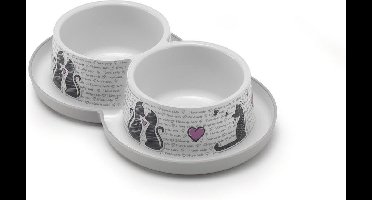 Moderna Cats in Love Trendy Dinner - Voerbak - 350 ml