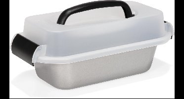 Patisse Cakevorm Silver Top Met Draagdeksel 23 cm