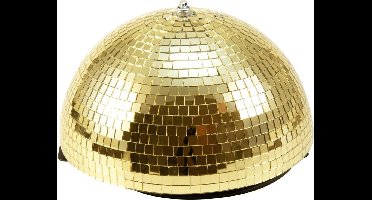 EUROLITE Halve Discobal - Spiegelbol - Discobol 30cm goud met motor