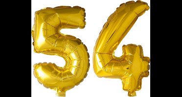 Folieballon nr. 54 Goud 41cm