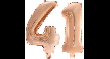 Folieballon nr. 41 Rosé Goud 41cm