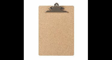 LPC  Klembord - clipboard - hout/mdf/hardboard- A4 -145 mm butterfly klem