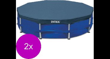 Intex Afdekzeil Framepool Rond Grijs - Afdekzeilen - 2 x 305x25 cm 28030