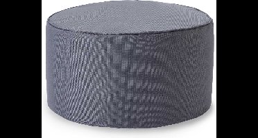 Lumaland Indoor Outdoor Poef Beanbag Stool Hocker 45cm x 25cm waterafstotend - Staalgrijs