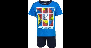 Star Wars - Shortama - Licht blauw - maat 104