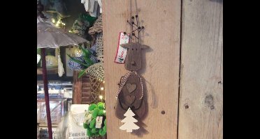 Houten elandhanger