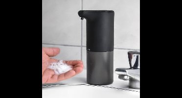 MikaMax Automatische Zeepdispenser - Zeeppompje - Oplaadbaar - Foam Technologie - Infrarood Sensor - Mat Zwart - 350ml