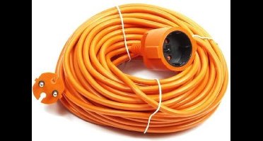 Verlengsnoer / tuinsnoer oranje 20meter