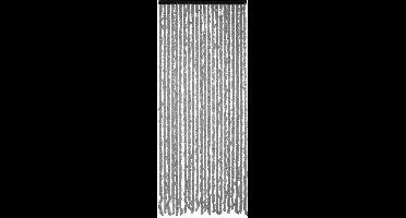 Guard´n Care Kattenstaart Vliegengordijn - Grijs/Wit - 100 x 230 cm - Lengte Aanpasbaar - Italiaans Kwaliteit