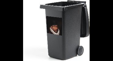 Container sticker Willem van Oranje - Kunst - Bril - 40x40 cm - Kliko sticker