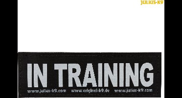 Labels voor harnas Julius K9 IN TRAINING L Wit Zwart