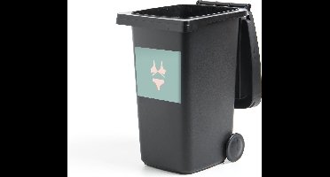 Container sticker Zomer - Bikini - Pastel - 40x40 cm - Kliko sticker