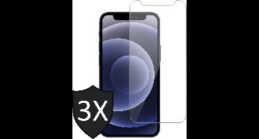 Screenprotector geschikt voor iPhone 13 Mini - 3x Glas Screen Protector