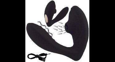 PowerEscorts - Oral Angel  - Luchtdruk vibrator - Clitoris stimulator - deze klitoris zuiger maakt je gek - orgasme verzekerd - trendy zwart - oplaadbaar - meerdere funkties - br221
