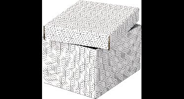 Esselte Home Duurzame Kleine Opberg- en Geschenkdoos met Deksel, Set van 3 Stuks - Geschenkverpakking - 100% Gerecycled Karton en 100% Recyclebaar - Wit