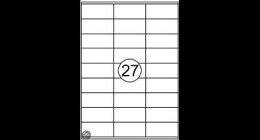 Etiket Quantore 70X32mm 2700St