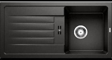 Silgranit spoelbak, 860x435 mm, zwart
