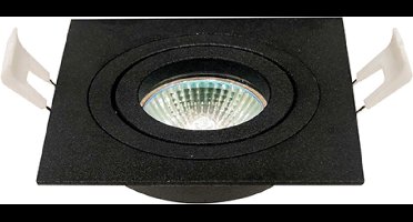 Nova Lux Inbouwspot Kantelbaar - Vierkant - GU10 - Mat Zwart