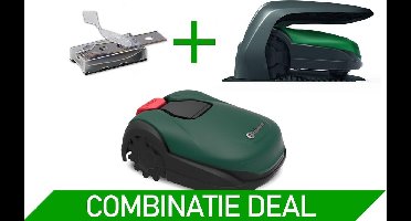 Robomow RK1000 - Robotmaaier - combideal met RK RoboHome en 8 stuks messen - 1000 m² 45% Helling - Randmaaifunctie - grasmaaier