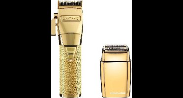 BaByliss Pro Tondeuse GoldFx + Babyliss Pro FoilFX02 Shaver Gold Duo-Pack